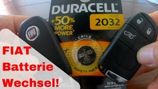 Fiat Schlussel Batterie Wechseln Alles Zum Typ Fur Die Fernbedienung Fur 500 500x Panda Youtube