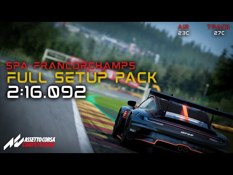 Spa - 2.16.092 Porsche 992 Gt3 R Formula Setups | ACC 1.9.0