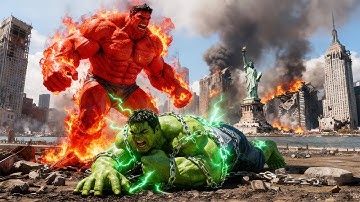 🔥 HULK vs RED HULK Epic Fight in New York! KING KONG Unexpected SAVE Changes Everything!