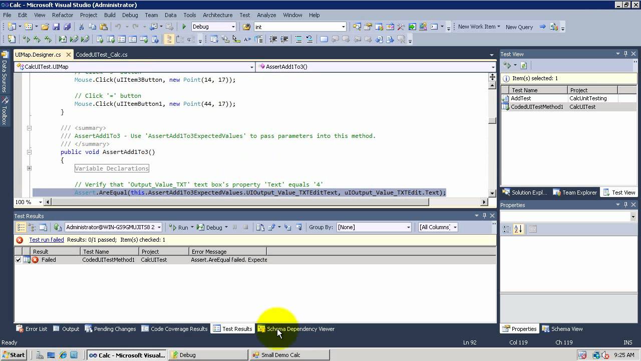 Visual Studio ALM for Absolute Beginners - Lesson 14: Coded UI Testing ...