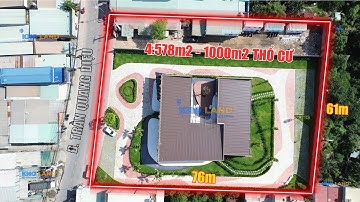 Lô đất 61m mặt tiền.Diện tích 4578m2 có 1000m2 thổ cư.Ngay gần Ngã 6 vòng xoay An Phú Thuận An BD|93