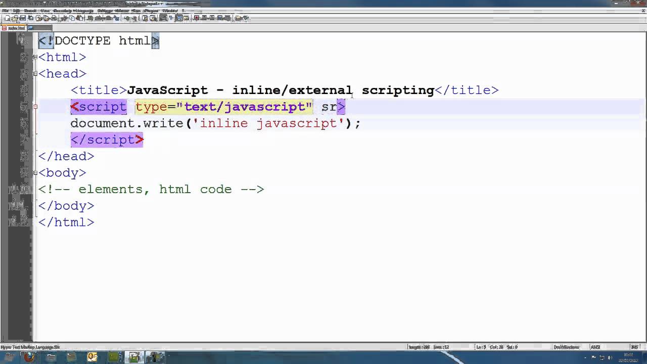 External script. Inline JAVASCRIPT. Разница между External и inline js.