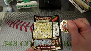 Indiana Hoosier Lottery Wild Cherry Crossword Tripler Lottery Ticket Scratch #moderndaybreakfastclub