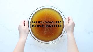 Instant Pot Chicken Stock Bone Broth (Paleo, Whole30, Keto)