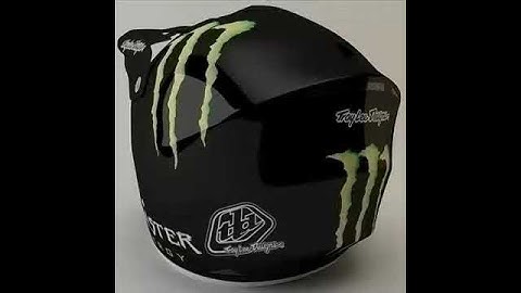 3D Model TLD Monster Helmet And Goggles Review