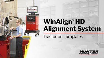 WinAlign HD Alignment System - Tractor on Turnplates