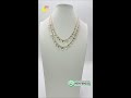 Natural Green Amethyst &amp; Freshwater Pearls 2 Lada Handmade Necklace | RH Jewellers