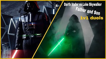 Star Wars Battlefront 2: Darth Vader vs Luke skywalker | 1v1 duels in hero showdown