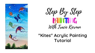 Acrylic Painting Tutorial How To Paint Kites Easy, Simple For Beginners