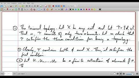 General Topology - Lecture 1 by R Sebastian