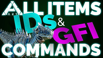 💥 All ITEM IDs & GFI Commands List | Ark Survival Evolved | PC, Xbox, PS4 | Updated 2018 💥