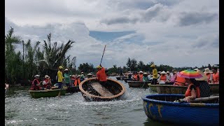 Crazy Vietnam Coconut Basket Boat Ride 🌀 | Hoi An Adventures 🇻🇳