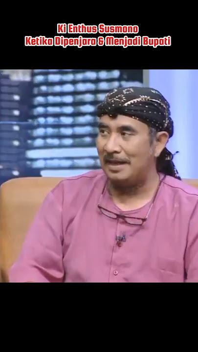 The late Ki Enthus Susmono, a famous puppeteer and Regent of Tegal Regency.