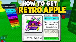 How To Get RETRO APPLE in Find The APPLES *Roblox* Walkthrough Guide (Find The Apples 77)