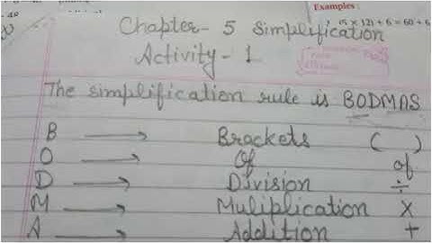 Class-5th, chapter-5 (simplification)