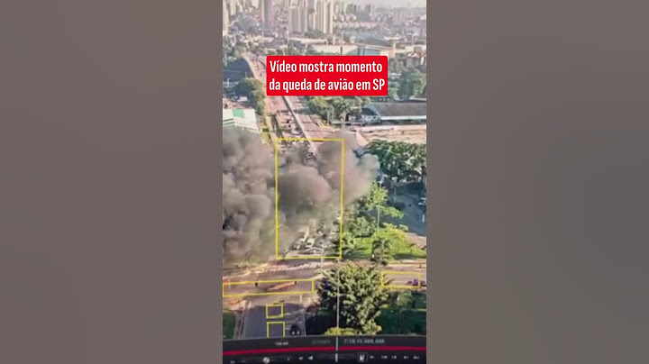 Queda de avião em SP: Vídeo mostra momento do acidente