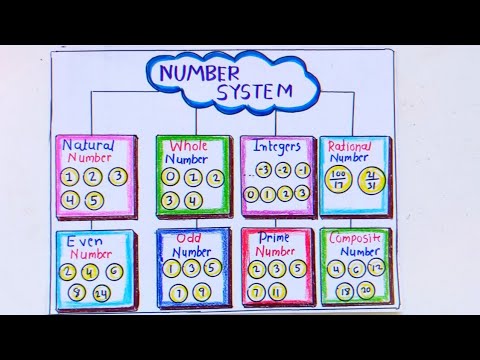 Number system project|Number system chart|Maths project|TLM of Number ...