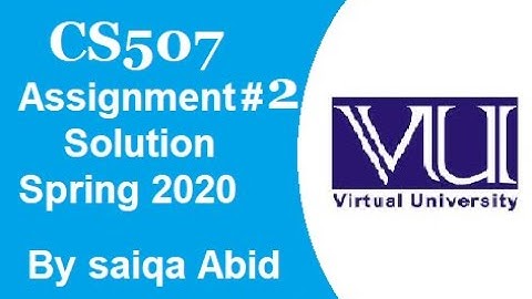 CS507 assignment # 2 solution || Solution is on description
