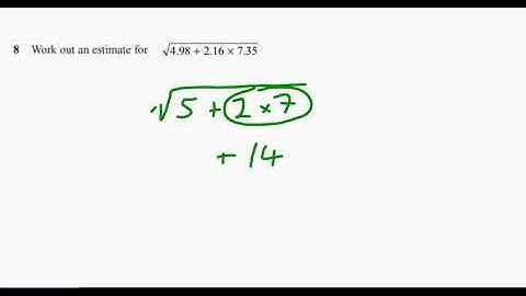 Question 8 Higher Edexcel Specimen 2 Paper 1