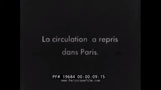 IMMEDIATE AFTERMATH OF LIBERATION OF PARIS  FRANCE AUGUST 25, 1944 DE GAULLE (SILENT FILM) 19684