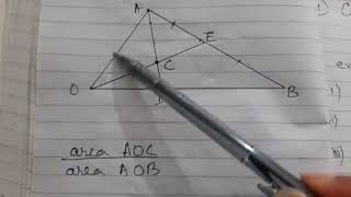 Vectors Ratio of Area