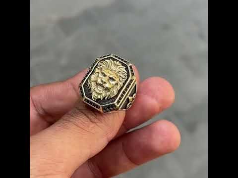 خاتم النمر فضه تركي عيار 925