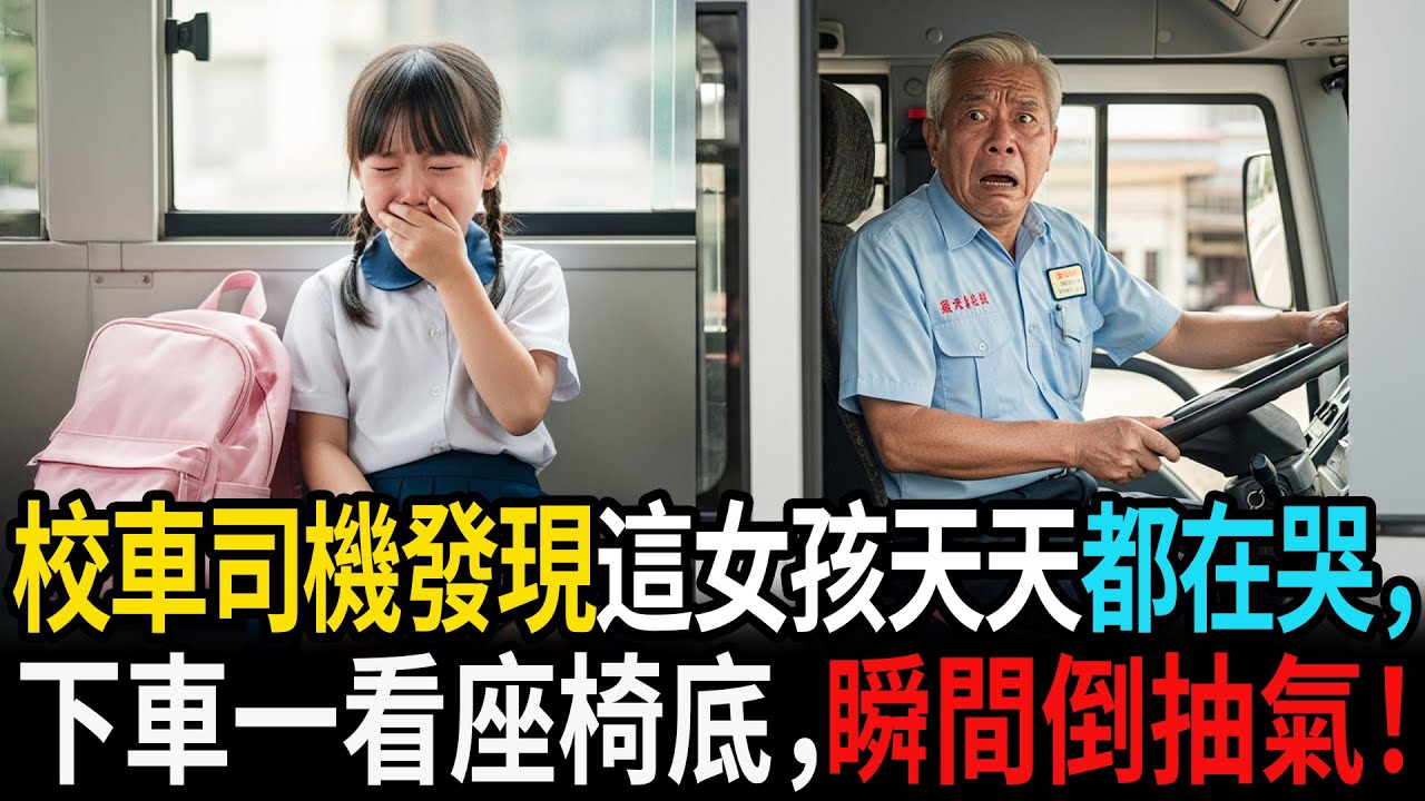 校車司機發現女孩天天哭，下車後一看座椅底下，瞬間倒抽一口氣！ #老年故事 #感人故事 #老年生活 #家庭故事 #人生經歷 #故事