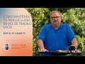 COMO MANTENER TU TANQUE LLENO EN VEZ DE TRAERLO VACÍO - RICK WARREN