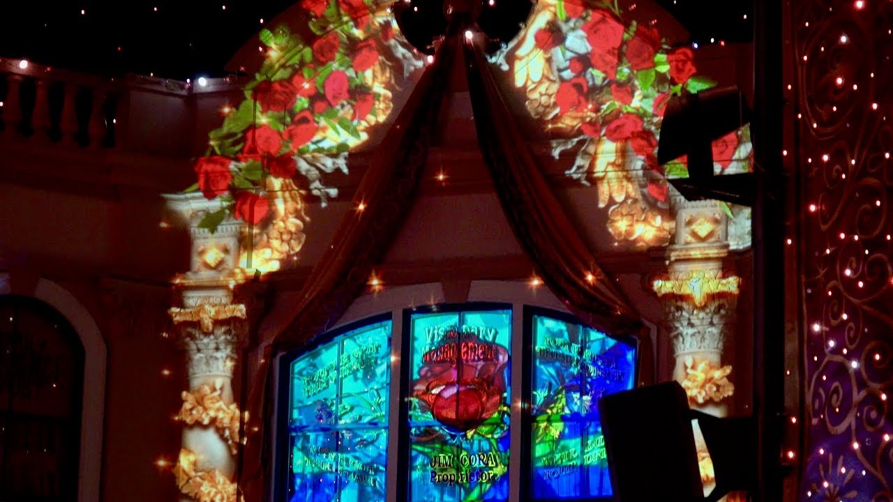 35周年!!プロジェクション!!(シンデレラ他Ver.) ディズニーランドのセレブレーションストリート。4K版