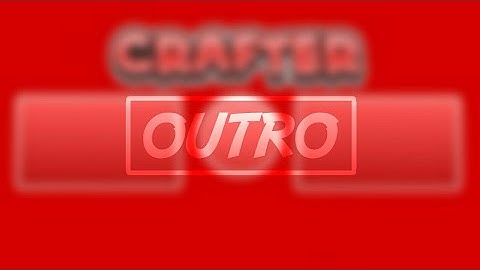 [2D Outro] [Made on IOS] MCPECrafterYT