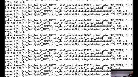 SecurityTube GNU Debugger Expert: Part 4: System Call Tracing with Strace