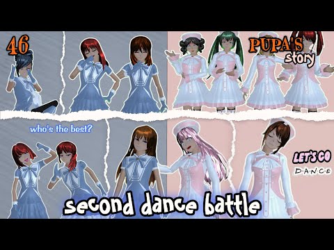 ||PUPA'S STORY #46|| SECOND BATTLE! OTW KOREA GAK SI😱👊 DRAMA SAKURA SCHOOL SIMULATOR