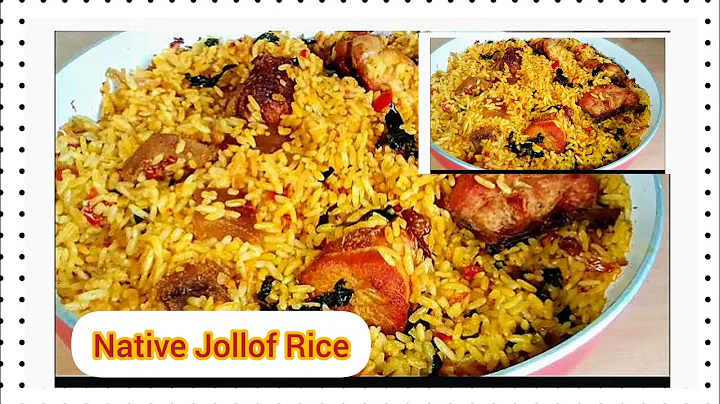Native Jollof Rice//Palm Oil Rice//Iwuk Edesi//Delicious Rice Recipe
