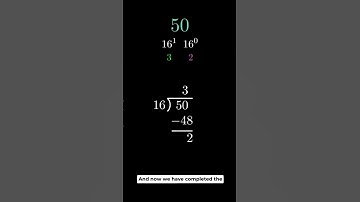 Decimal to Hexadecimal Conversion #maths #hexadecimal #computerscience