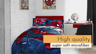 Jay Franco Marvel Spiderman Burst 4 Piece Twin Bed Set  | Amazon.com