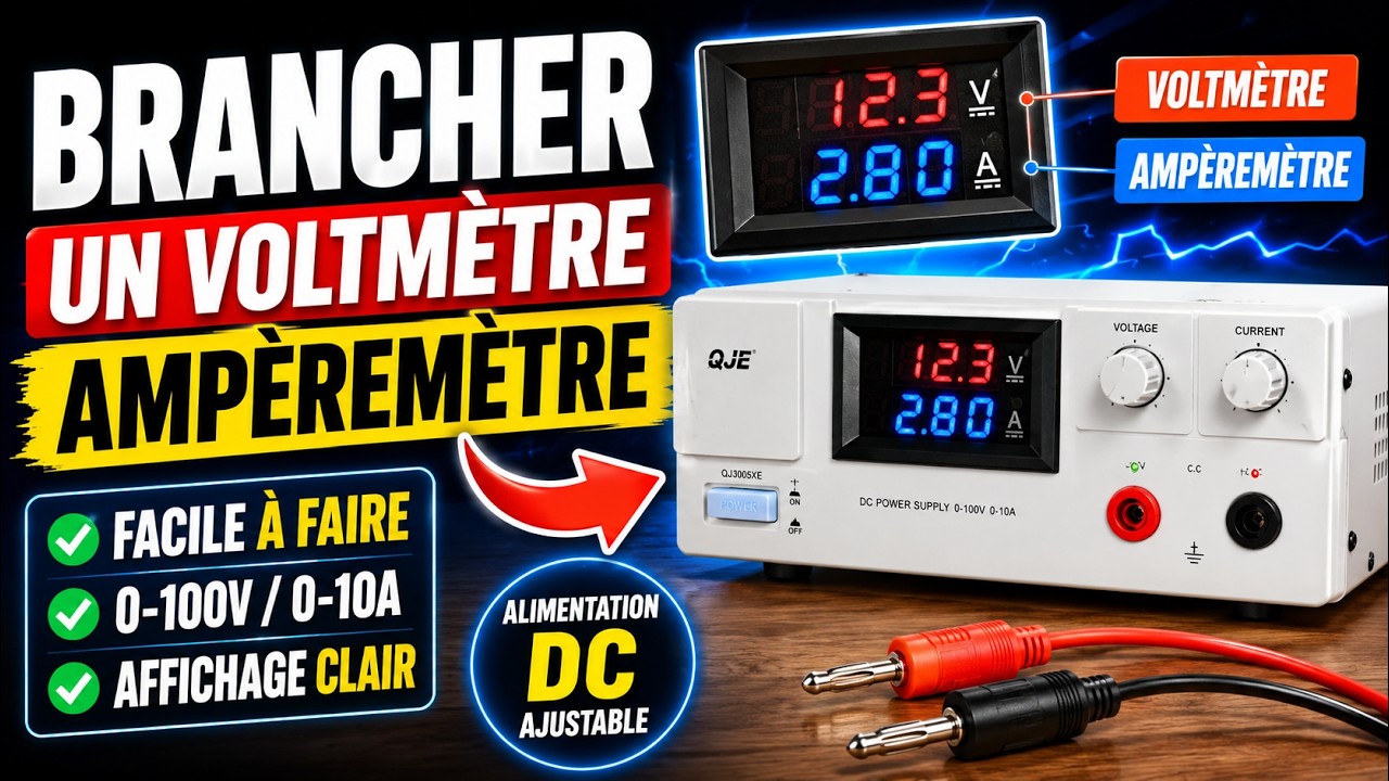 Branchements FACILE voltmetre amperemetre SUR UNE ALIMENTATION — free download