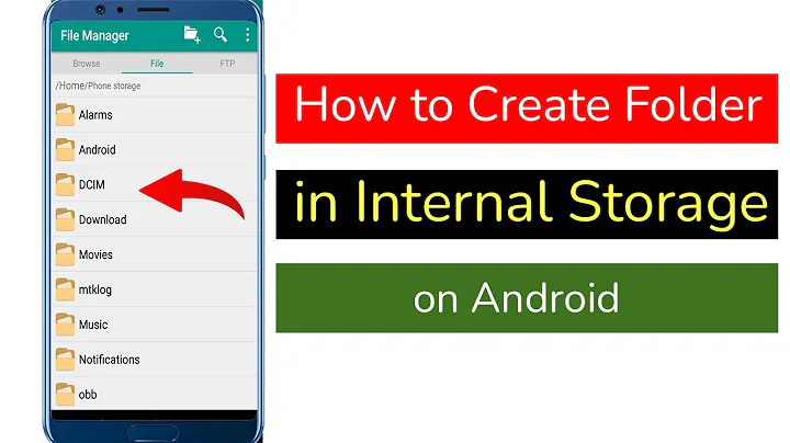 How to Create Folder in Internal Storage on Android Phone?