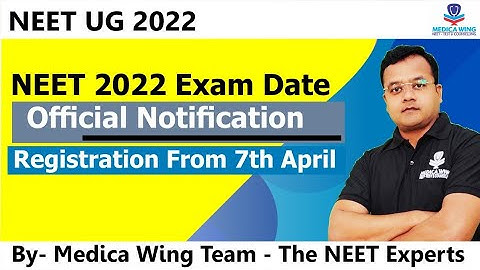 Neet 2022 Exam Date Registration Starts on 6th April Official Notice by NTA | Big Change