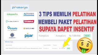 Sudah mendapatkan kartu prakerja dan menambahkan nomor rekening,
kemudian saldo juga masuk? tahap selanjutnya adalah memilih pelatihan
yang di inginkan...