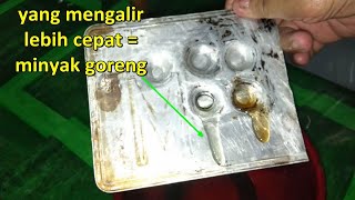 Uji Sederhana Vs 5w50 Menunjukkan Bahwa Minyak Goreng Itu Lebih Encer Daripada Oli Mesin