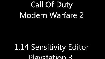 Modern Warfare 2 - 1.14 Sensitivity Editor Mod! + Download Link!!!! (PS3)