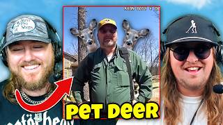 POLICE vs MAN WITH PET DEER