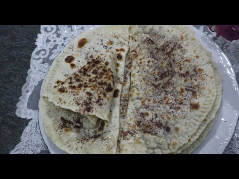 How to make Qutab | Azerbaijani Gutab Recipe | Gutab with Lamb and Pomegranate