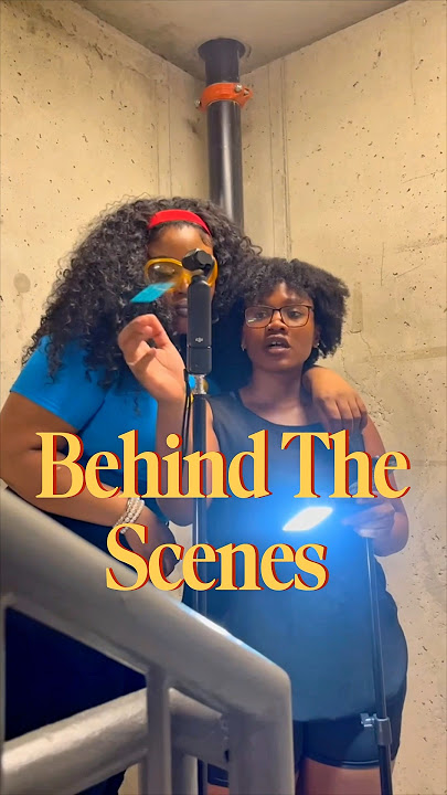 BTS of shooting a music video