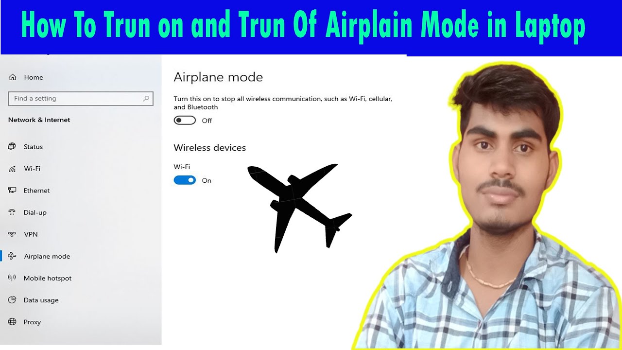 How To Turn On/Off Airplane Mode In Laptop? How to turn off Airplane