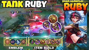 Ruby Best Build and Emblem 2024 | Ruby Gameplay  pt111 - Roam Gameplay ~ MLBB