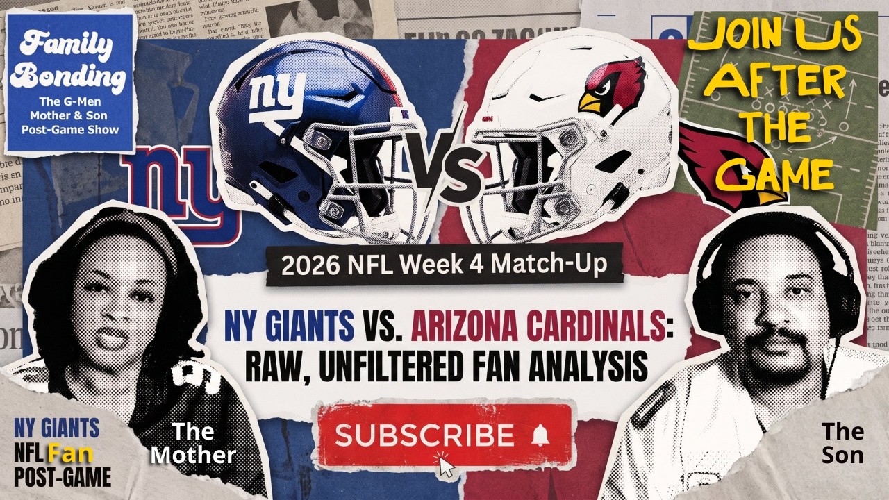 🏈 LIVE Mother & Son NYGiants Fans Post-Game Talk Week 4 #ARIvNYG |Jameis’ Fate  | #NFL2026