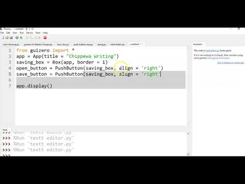 Setting up a Text Editor with Guizero