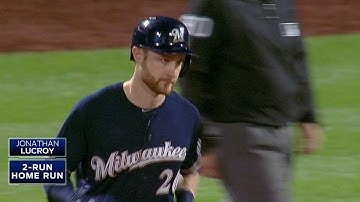 MIL@NYM: Lucroy breaks tie with two-run homer in 13th