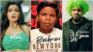 Bachpan Ka Pyar Fullscreen WhatsApp Status | Badshah | Sahdev | Aastha Gill | Bachpan Ka Pyar Status